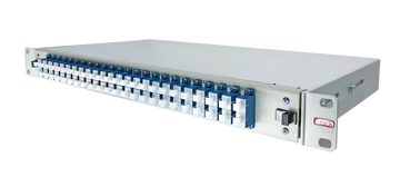 ODF 19" patchpanel OS2 SC/UPC 48 fiber med pigtails